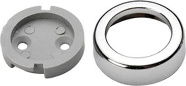 METAL KAPAKLI ASKI FLANŞI PLASTİK TABAN Q 25 ( 2 ADET ) - Image 1