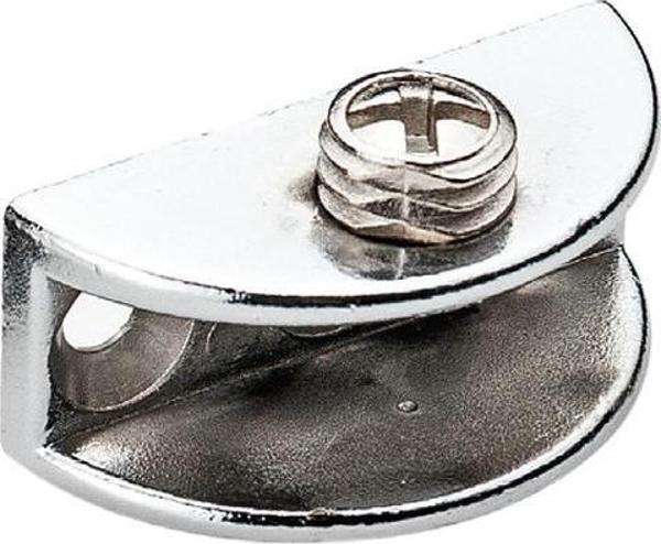 MİNİ OVAL CAM ETEJERİ METAL VİDALI KROM - Image 1
