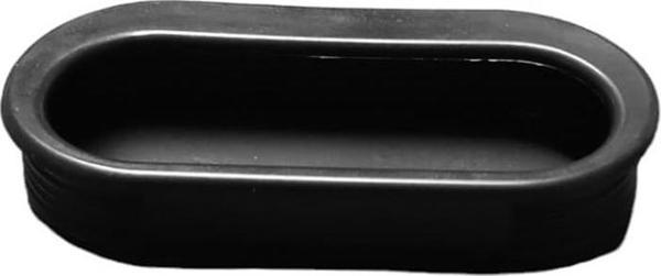 PLASTİK OVAL GÖMME KULP SİYAH 35X70 - Image 1
