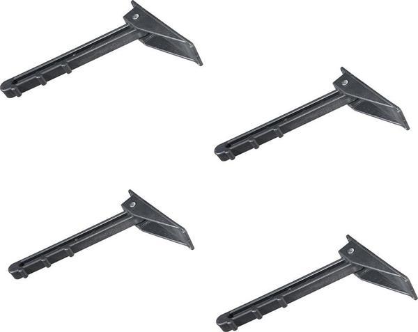 SOFRA AYAĞI SİYAH PLASTİK 22CM ( 4 ADET ) - Image 1
