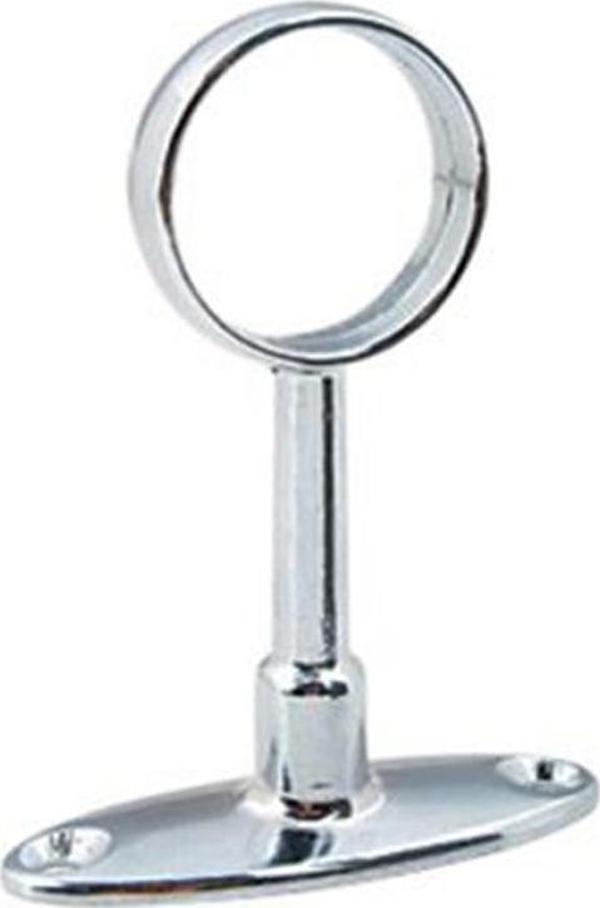 YUVARLAK AYAKLI ASKI FLANŞI AÇIK KROM Q25 mm ( 2 ADET ) - Image 1