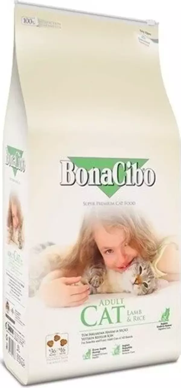 Bonacibo Kuzu Etli ve Pirinçli Yetişkin Kedi Maması 2 kg - Image 1