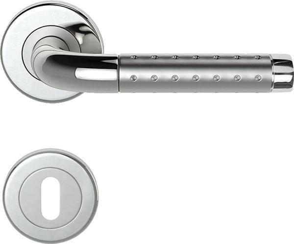 CONDI 206L NOKTALI SATEN KROM ROZETLI KAPI KOLU ROZETLİ ODA (TK) - Image 1