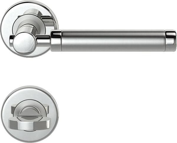 CONDI 303 SATEN KROM ROZETLI KAPI KOLU ROZETLİ WC (TK) - Image 1