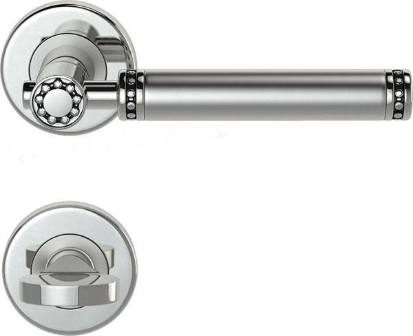 CONDI 303T SATEN KROM ROZETLI KAPI KOLU ROZETLİ WC (TK) - Image 1