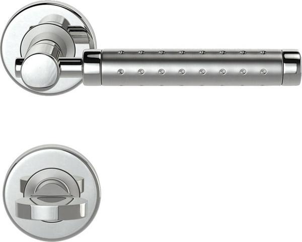 CONDI 306 NOKTALI SATEN KROM ROZETLI KAPI KOLU ROZETLİ WC (TK) - Image 1