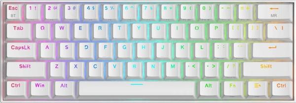 REDRAGON K530W-RGB-PRO RGB BROWN SWITCH KABLOSUZ MEKANİK Q GAMİNG KLAVYE BEYAZ - Image 1