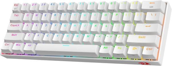REDRAGON K530W-RGB-PRO RGB BROWN SWITCH KABLOSUZ MEKANİK Q GAMİNG KLAVYE BEYAZ - Image 1