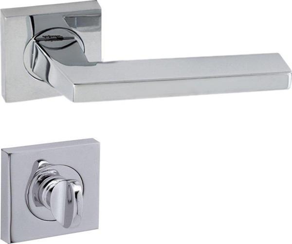 DOĞANLAR PARMA KROM ROZETLİ KAPI KOLU ROZETLİ WC (TK) - Image 1