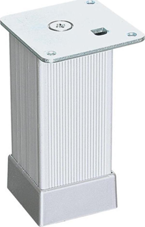 EROĞLU 40X40 ALÜMİNYUM ÇİZGİLİ KARE AYAK MAT KROM 10 CM - Image 1