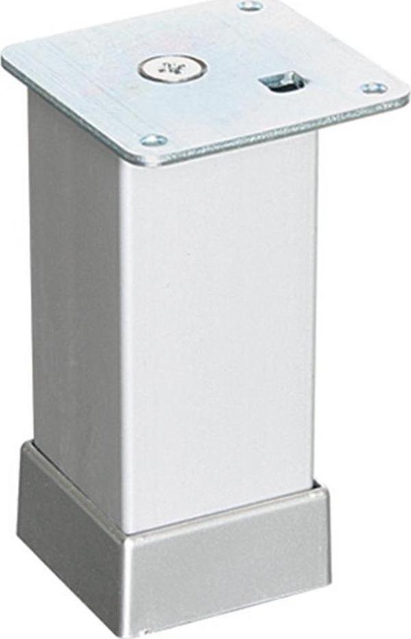 EROĞLU 40X40 ALÜMİNYUM DÜZ KARE AYAK MATKROM MAT KROM 12 CM - Image 1