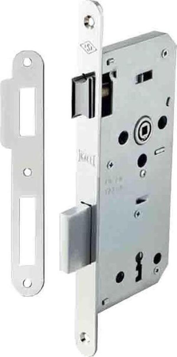 KALE 141 R 45 EKSTRA GÖMME KAPI KİLİDİ OVAL KROM - Image 1