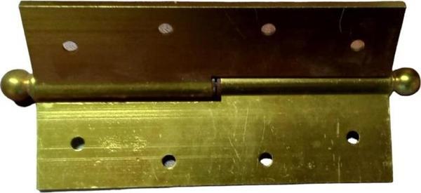 ALÜMİNYUM GENİŞ OKKA KAPI MENTEŞESİ 4 MM 12 CM SARI SOL - Image 1