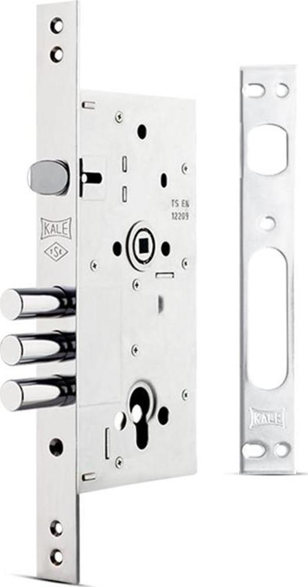KALE 252R MONOBLOK ÇELİK KAPI KİLİDİ KROM SN - Image 1