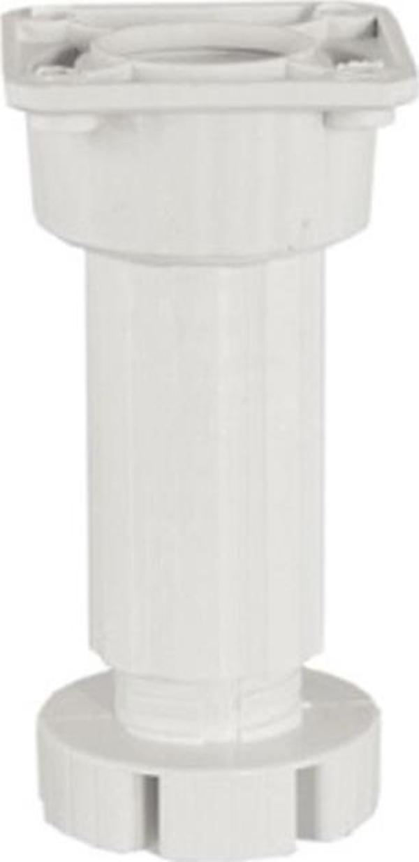 PLASTİK AYARLI BAZA AYAĞI 10-15 CM BEYAZ - Image 1