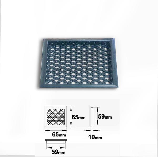 PLASTİK MENFEZ KARE GRİ - Image 1
