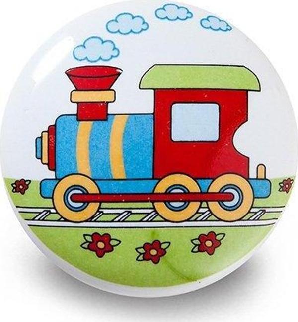 PORSELEN ÇOCUK ODASI DÜĞME KULP TREN - Image 1