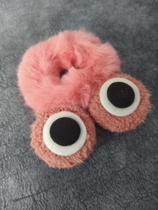 1 Adet Peluş Kurbağa Göz Lastikli Toka Saç Aksesuarı - Image 1