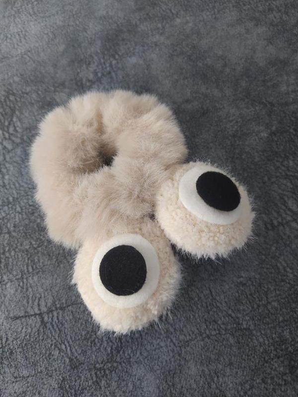 1 Adet Peluş Kurbağa Göz Lastikli Toka Saç Aksesuarı 11235 - Image 1