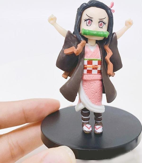 Anime Demon Slayer Nezuko İblis Avcısı 8 cm Karakter Figür Oyuncak Biblo  - Image 1