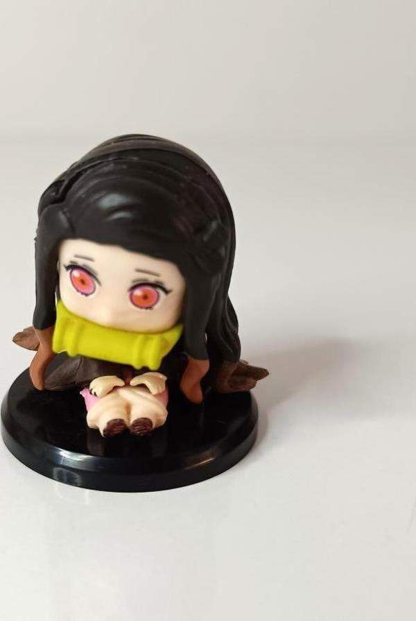Anime Demon Slayer Nezuko İblis Avcısı Mini Figür Eylem Karakter Figür Oyuncak Biblo 5 cm - Image 1