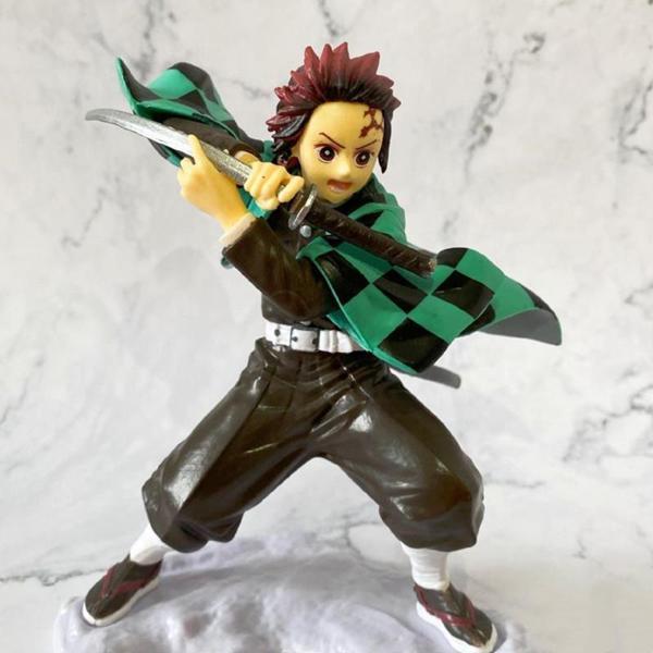 Anime Demon Slayer Tanjiro Kamado 15 cm Karakter Figür Oyuncak Biblo  - Image 1
