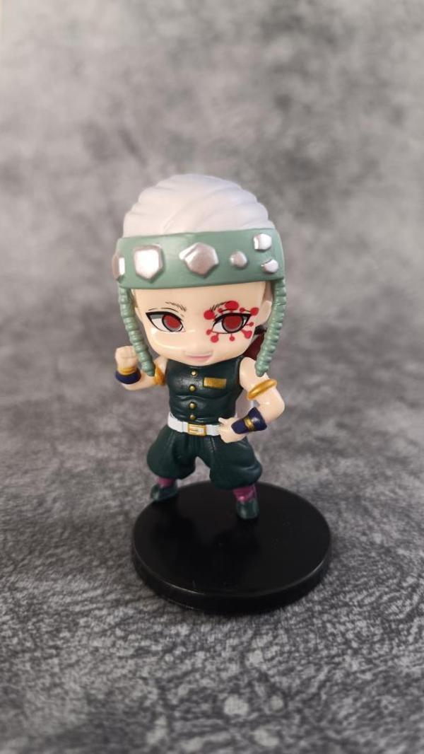 Anime Figür Demon Slayer Tengen Uzui 7 cm Karakter Figür Oyuncak Biblo  - Image 1