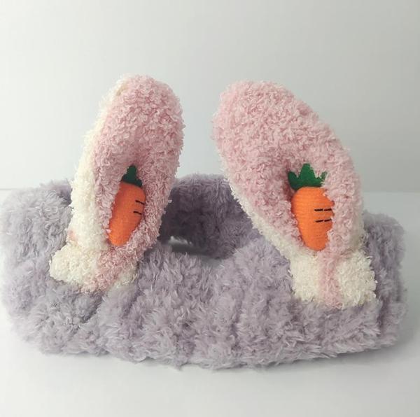 Bandana Peluş 1 Adet Sevimli Tavşan Kulak Havuç Saç Çember Ve Kafa Bandı  - Image 1