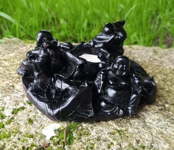 buda heykeli biblo reçine mumluk ışık led yoda Ev Ofis masa Dekor süs  - Image 1