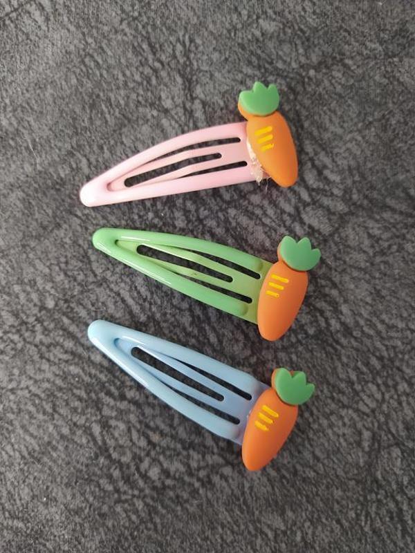 Havuç Renkli Meyveli Çıt Çıt Toka Saç Aksesuar 11490 - Image 1