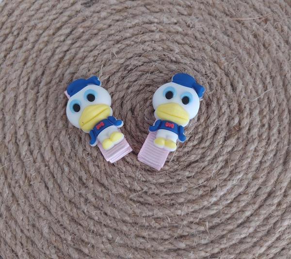 Donald Duck Sevimli Ördek Pens Toka Saç Aksesuar Kız Bebek Takı - Image 1