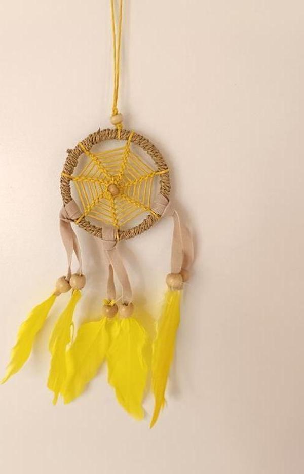 Düş Düşler Kapanı Araba Dikiz Ayna Süsü Dreamcatcher Duvar Süsleri Ev Mini Düş Kapanı  - Image 1