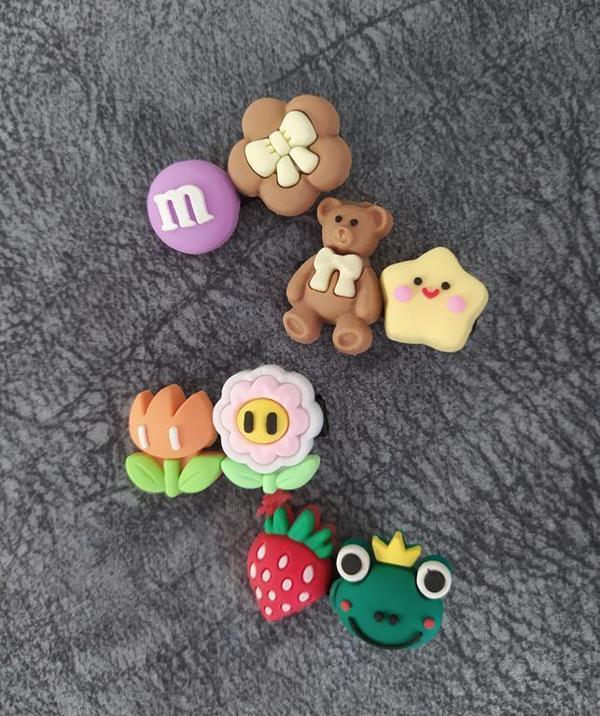 Eğlenceli Hayvan Meyve Çiçek Figür Silikon Pens Toka 11371 - Image 1