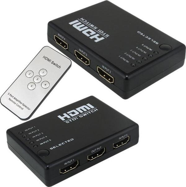 Powermaster 5 Giriş 1 Çıkış HDMI Switch - Image 1