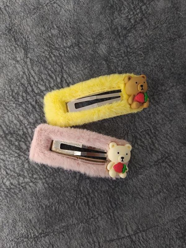 Sevimli Ayıcık Toka Renkli Tokalar Kız Çocuk Saç Aksesuarları  - Image 1