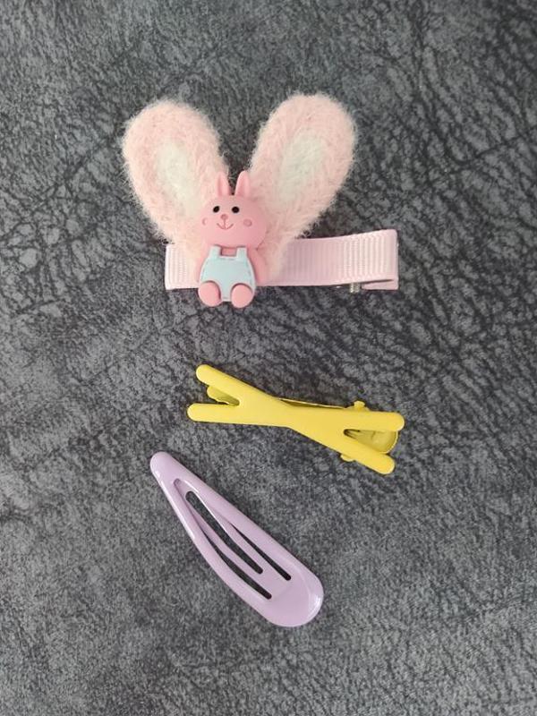 Tavşan Toka Bebek Saç Klipsli Pens Toka Sevimli Çocuklar Kız Saç Toka Aksesuarları  - Image 1