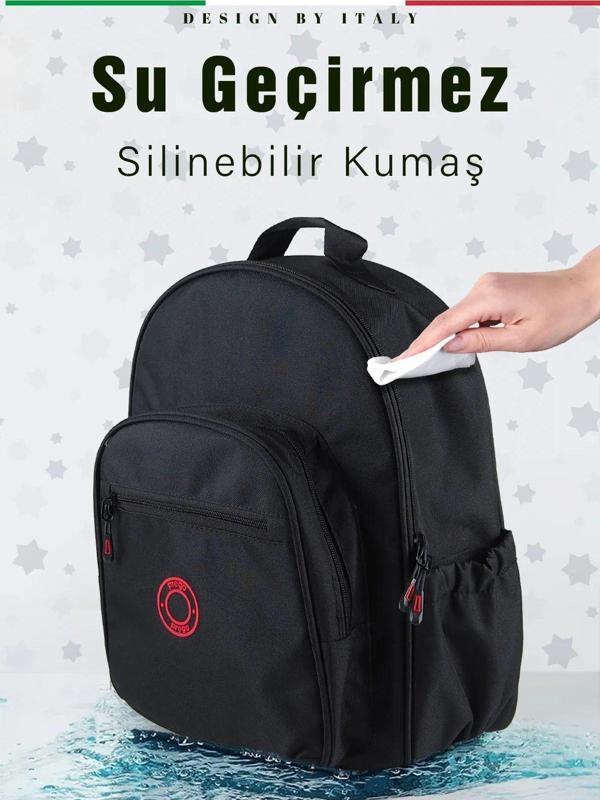 Prego Anne Bebek Çantası Siyah Kırmızı Kırmızı Tek Ebat - Image 1