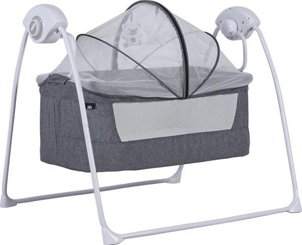 Sunny Baby Yeni Caretta Iıı Elektrikli Otomatik Sallanır Beşik - New Series Gri Tek Ebat - Image 1