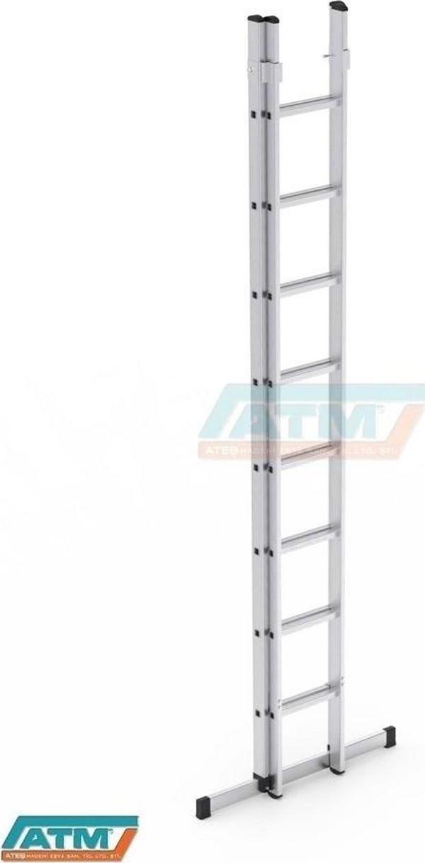 3*2=6+1=7 MT 80X25 İKİ PARÇALI A TİPİ SÜRGÜLÜ MERDİVEN - Image 1