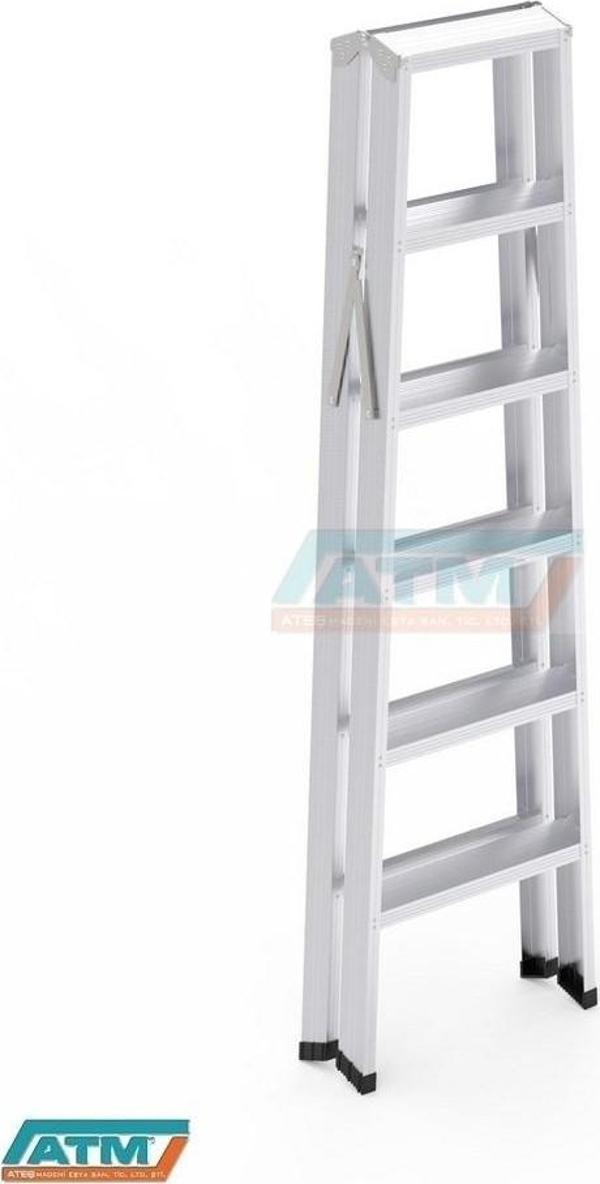 6+6 GOLD ALM ÇİFT ÇIKIŞLI MERDİVEN - Image 1