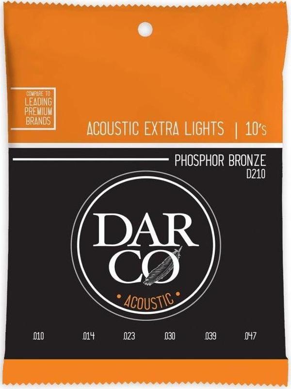 Martin Co Darco D210 Phosphor Bronze Akustik Gitar Teli, Extra Light 10-47 - Image 1