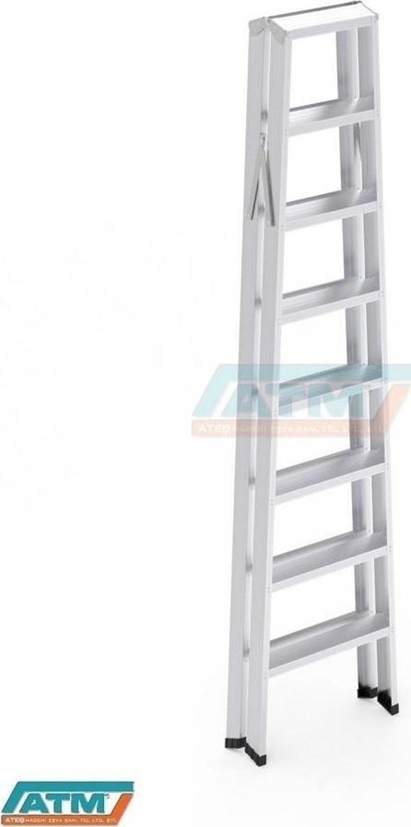 8+8 GOLD ALM ÇİFT ÇIKIŞLI MERDİVEN - Image 1