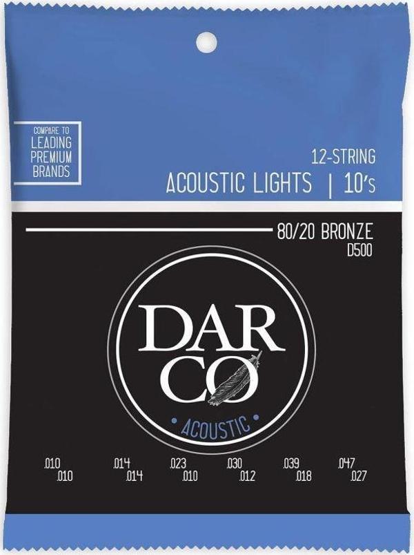Martin Co Darco D500 80/20 Bronze 12 Telli Akustik Gitar Teli Light 10-47 - Image 1