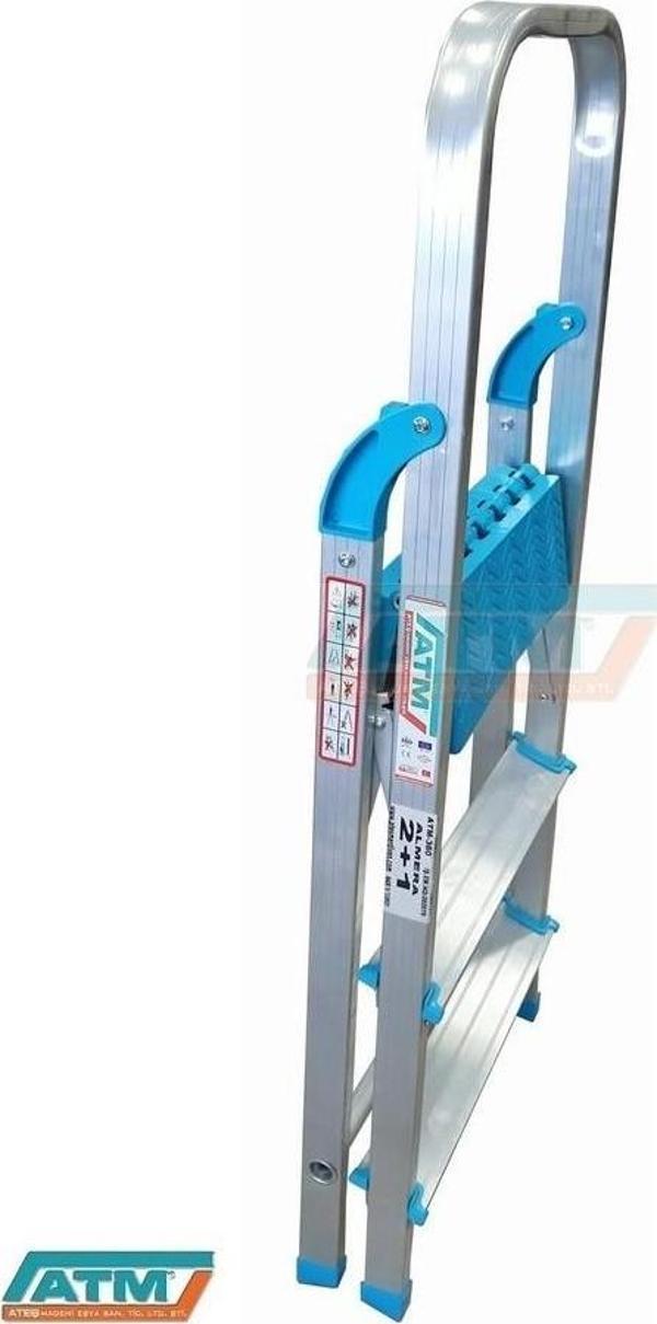 ALMERA 2+1 TEK ÇIKIŞLI ALUMİNYUM MERDİVEN - Image 1