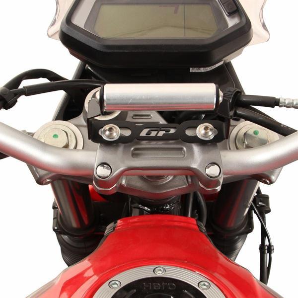 GP Kompozit Hero X-Pulse 200 2020-2024 Uyumlu Telefon / Navigasyon Tutucu Siyah - Image 1