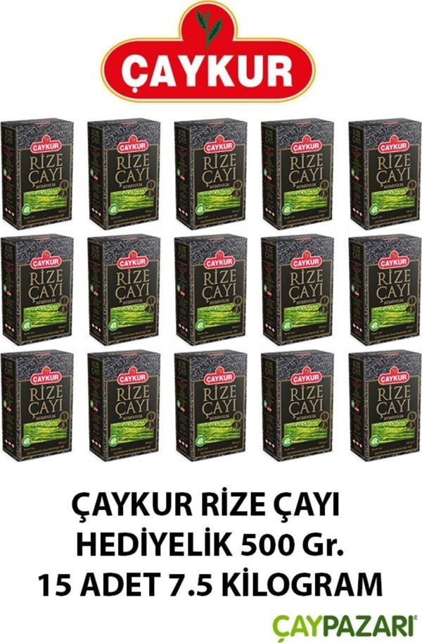 Çaykur Hediyelik Rize Çayı 500 Gr. 15 Adet (7.5 Kilogram) - Image 1