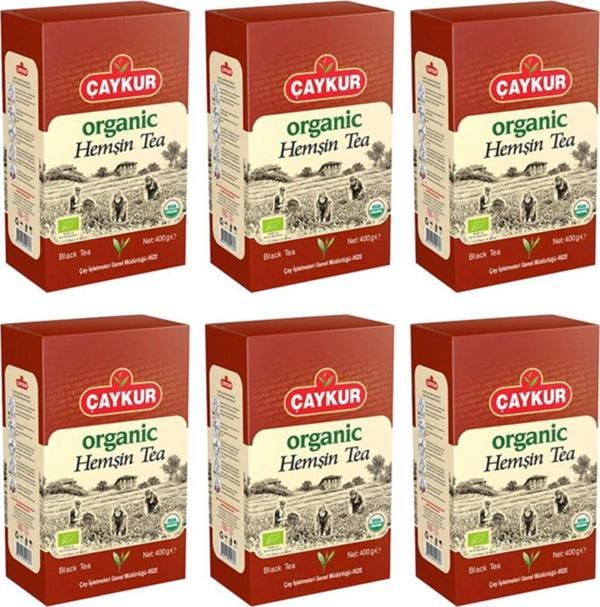 Çaykur Organik Hemşin Siyah Dökme Çay 400 Gr - Karton Kutu - 6 Adet - Image 1