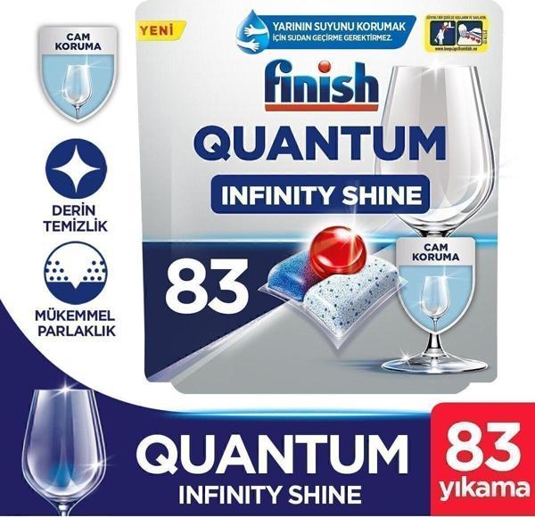 Finish Quantum Infinity Shine 83 Kapsül Bulaşık Makinesi Deterjanı Tableti (1 X 83) - Image 1