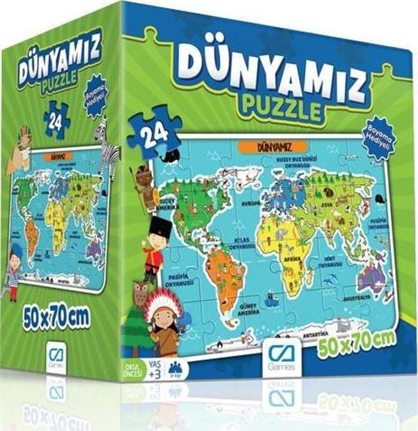 Ca Games 5025 Dünyamız Eğitici Puzzle - Image 1