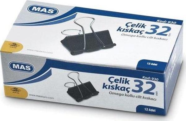 Mas 32 mm Omega Çelik  Kiskaç 0930 Siyah - Image 1